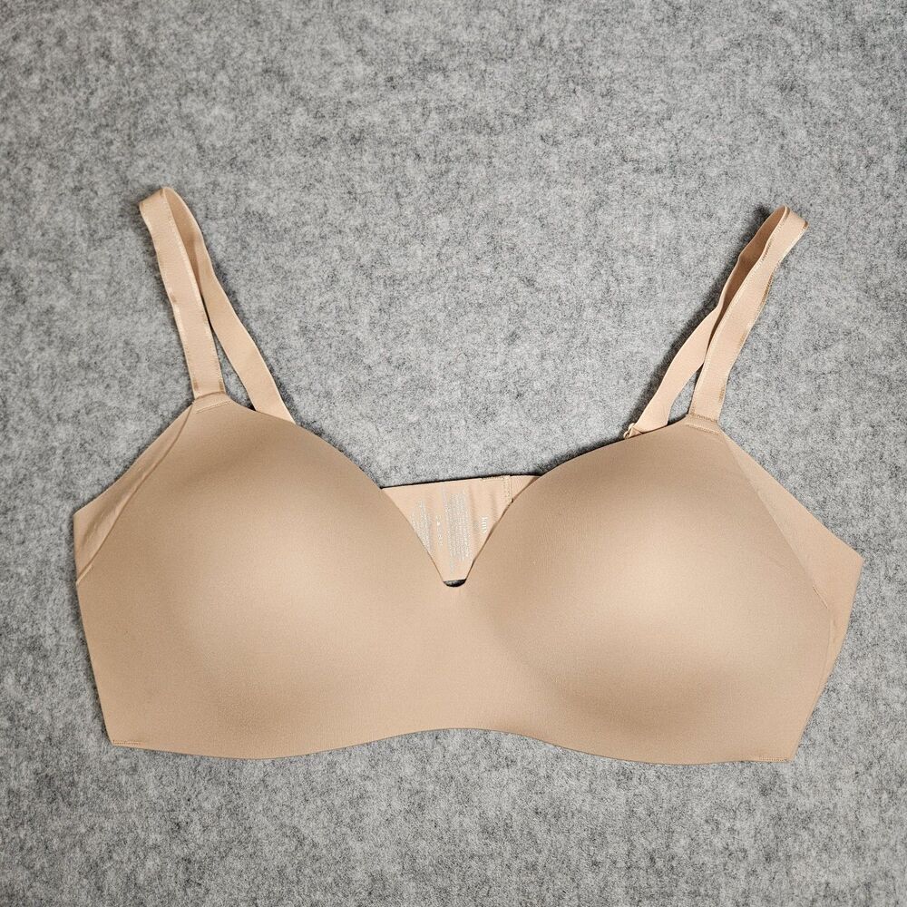 Knix WingWoman Nude Wireless T-Shirt‎ Molded Cup Bra Comfort Support Size 42C